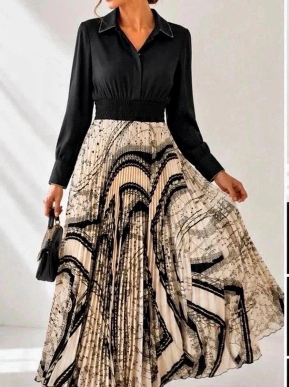 Beatrice Abstract Print Maxi Dress Size Small Like New